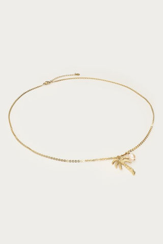MY-Tropical lange ketting met palmboom