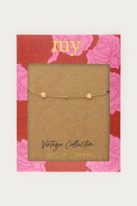 MY - Vintage armband met dots en munten