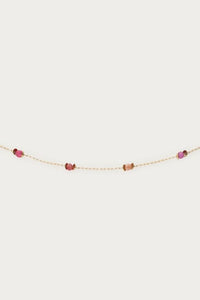MY -  Vintage armband met rood paarse kralen