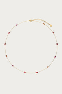MY -  Vintage ketting met rood paarse kralen
