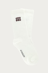 Sokken Cou Cou White Brown